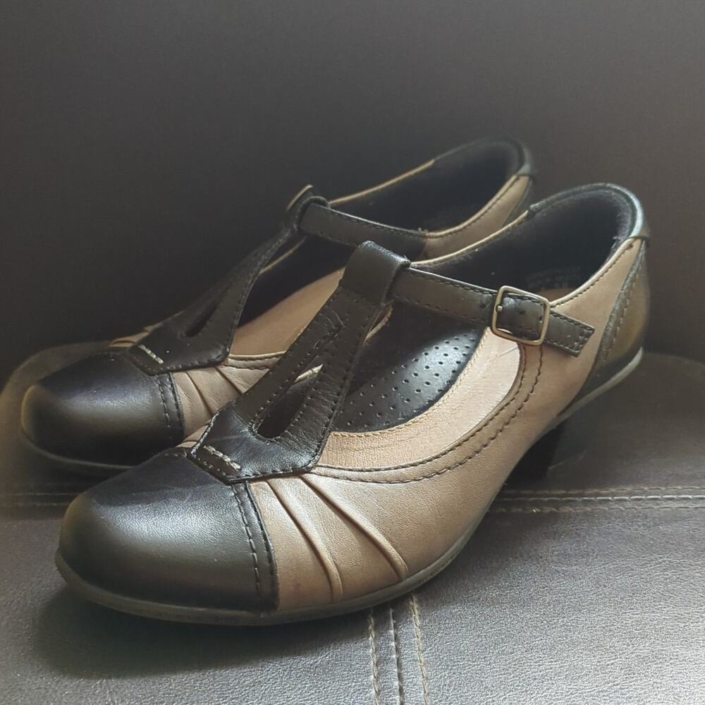 Earth Wanderlust Soft Calf Leather Mary Jane Strappy Comfort Heels Shoes